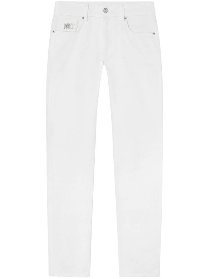 Versace Medusa Head detail straight-legged jeans - White von Versace