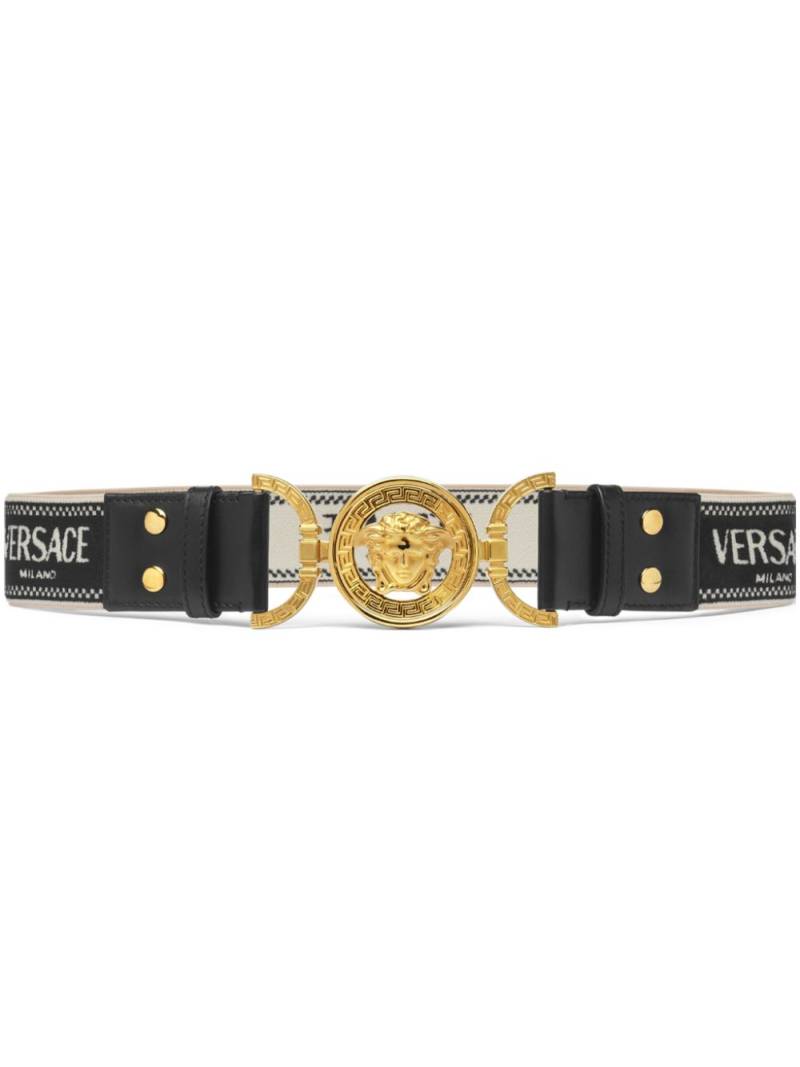 Versace Medusa '95 jacquard belt - Black von Versace