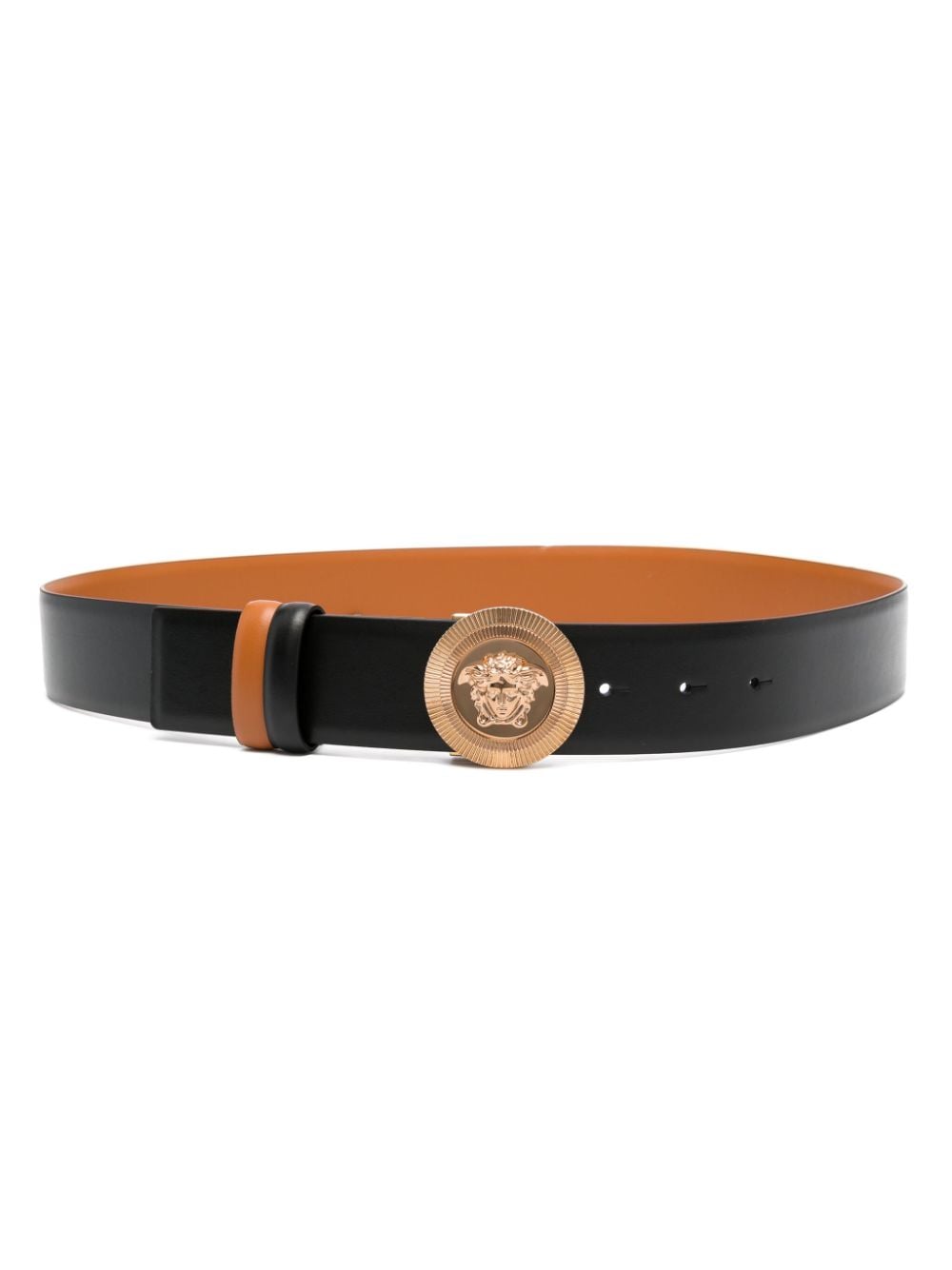 Versace Medusa Biggie reversible leather belt - Black von Versace