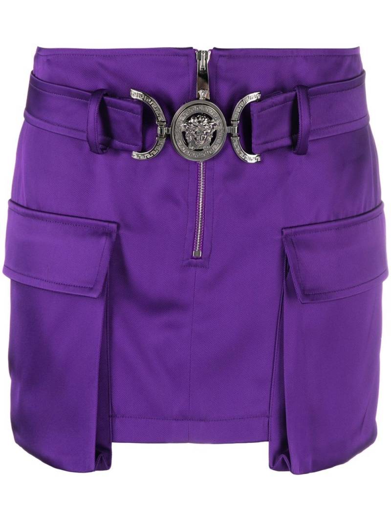 Versace Medusa Head-motif miniskirt - Purple von Versace