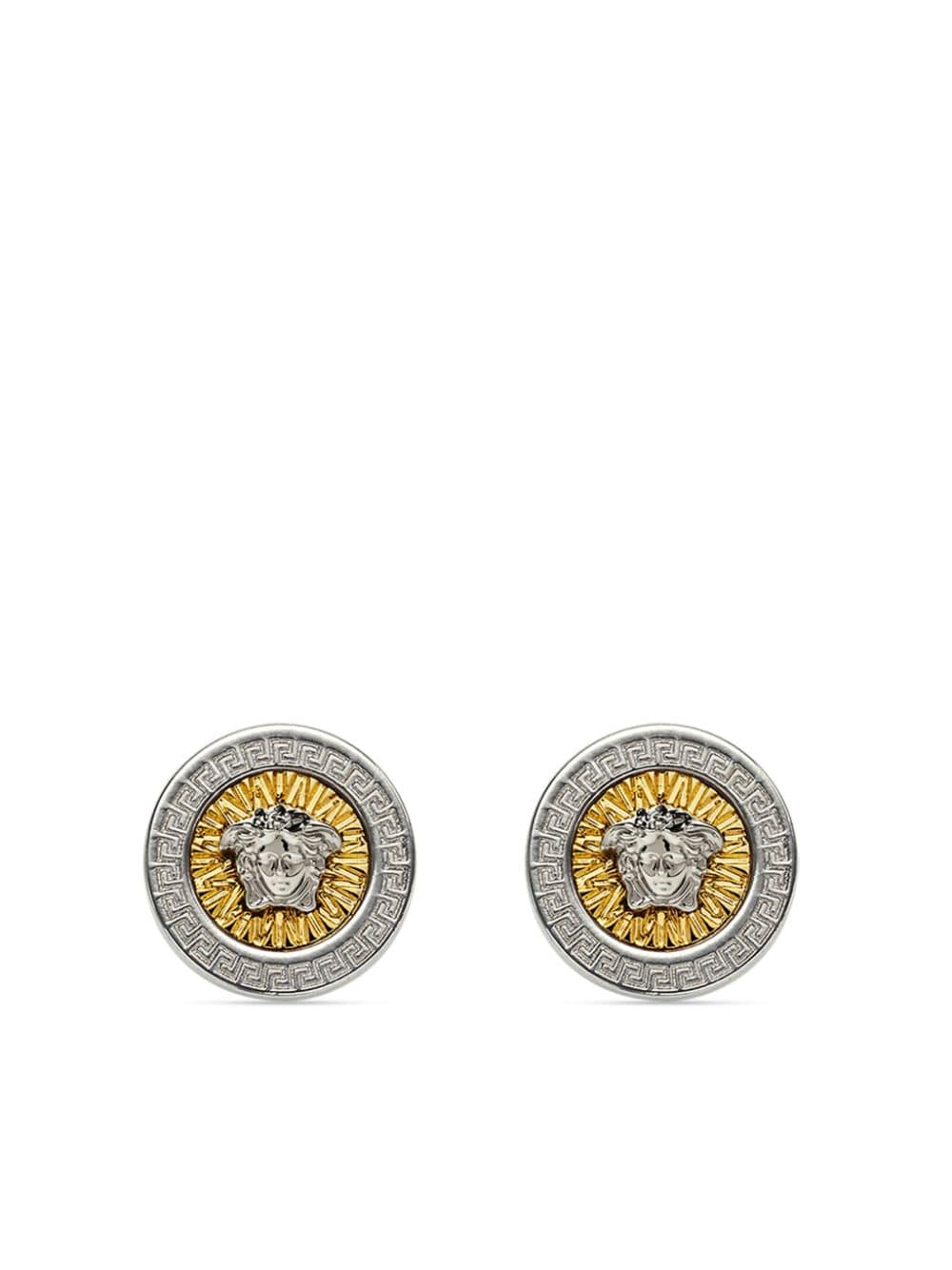 Versace Icon crystal-embellished stud earrings - Silver von Versace