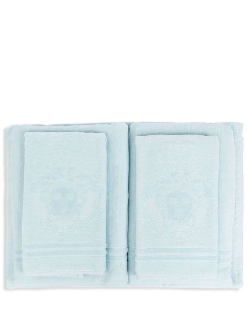 Versace Medusa Head towel (set of five) - Blue von Versace