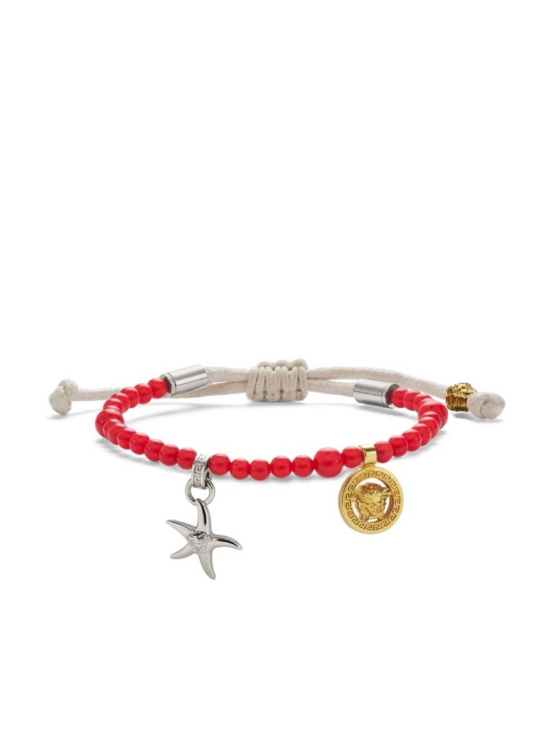 Versace Barocco Sea beaded bracelet - Red von Versace