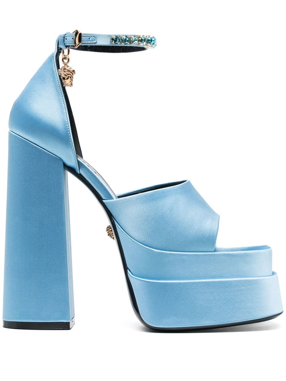 Versace Medusa charm platform sandals - Blue von Versace