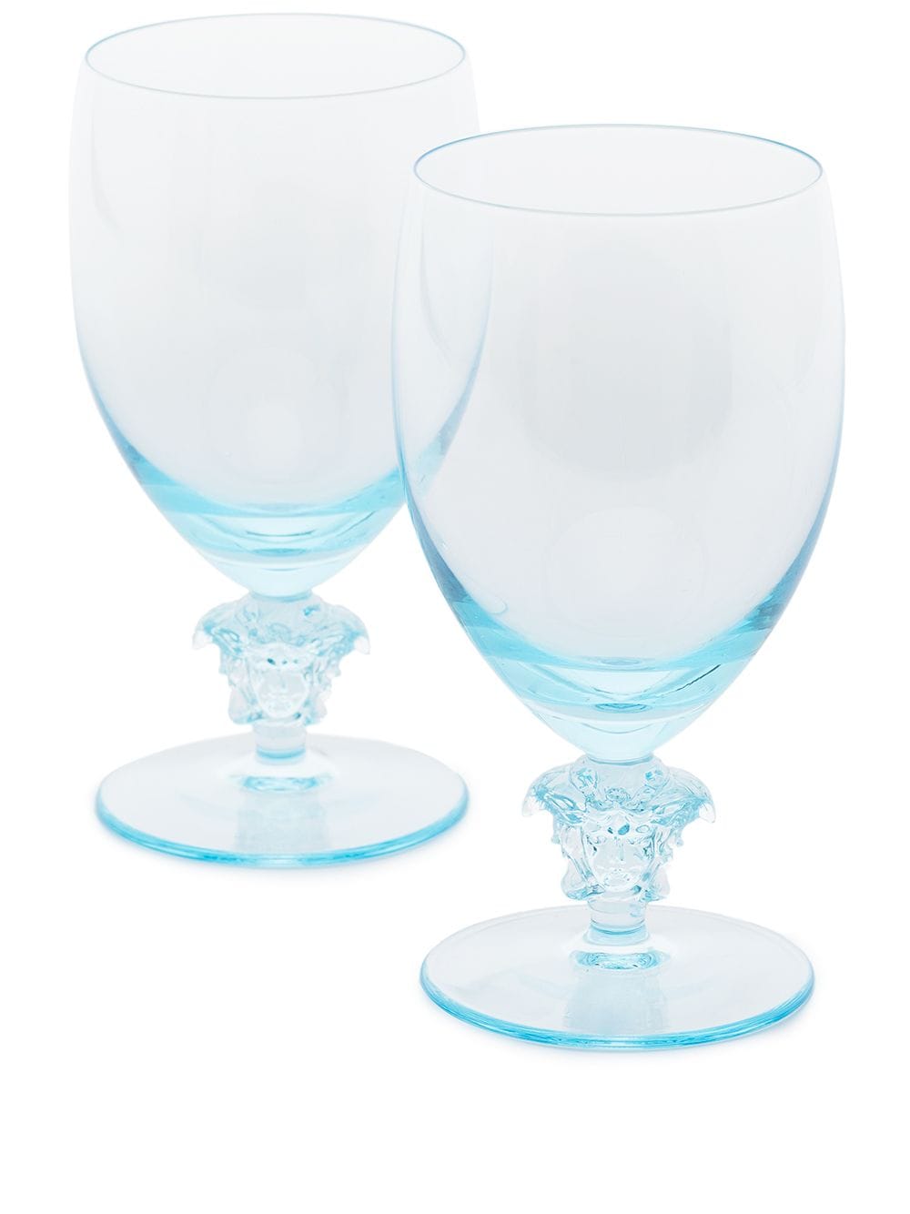 Versace Medusa glass set (474ml) - Blue von Versace