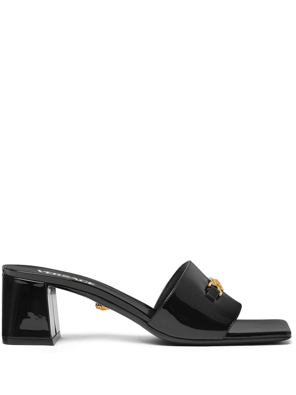 Versace Medusa-head leather mules - Black von Versace