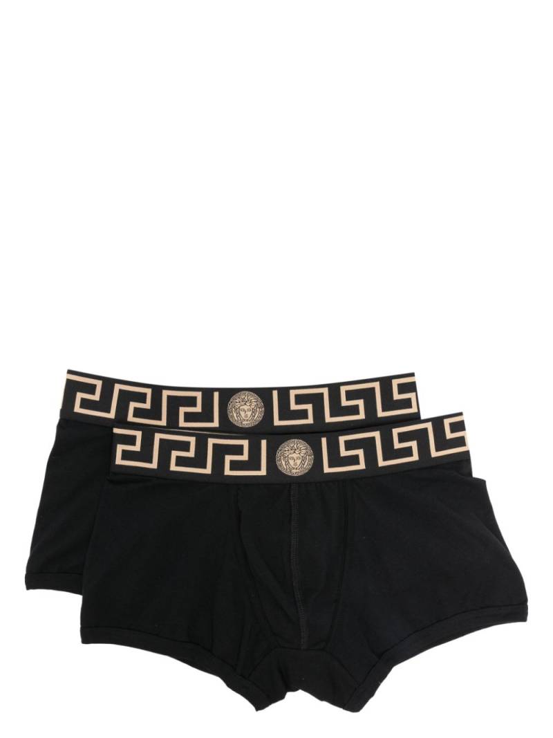 Versace Medusa-jacquard briefs (pack of two)) - Black von Versace