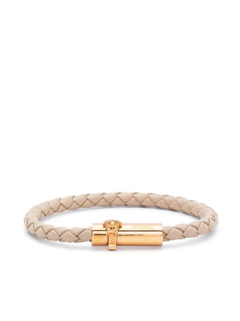 Versace Medusa leather bracelet - Neutrals von Versace