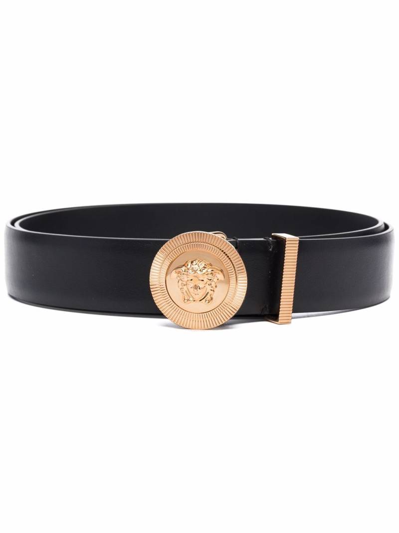 Versace Medusa Biggie leather belt - Black von Versace