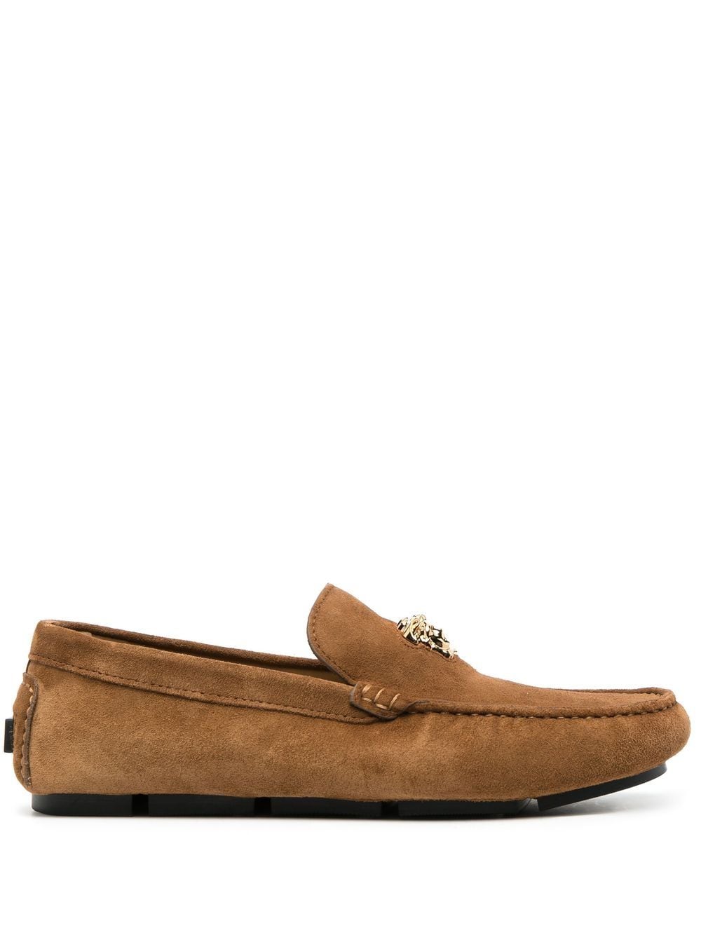 Versace La Medusa suede loafers - Brown von Versace