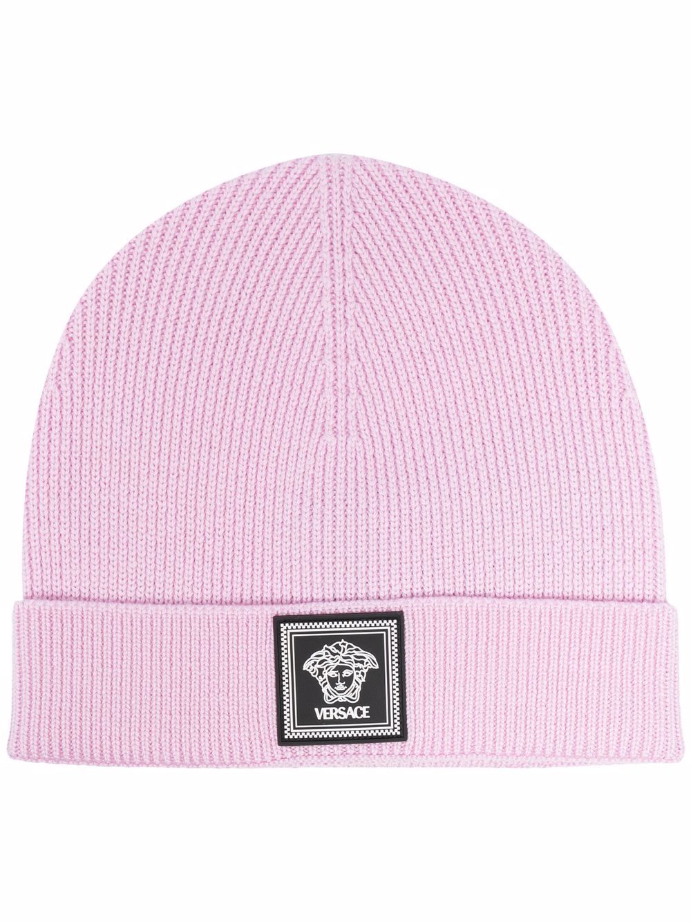 Versace Medusa wool ribbed beanie - Pink von Versace