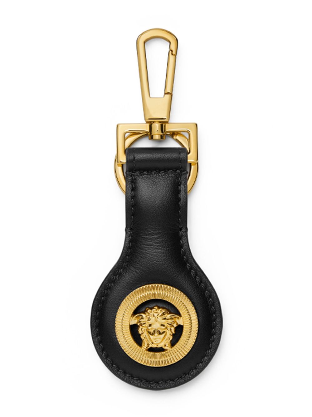 Versace Medusa plaque keyring - Black von Versace