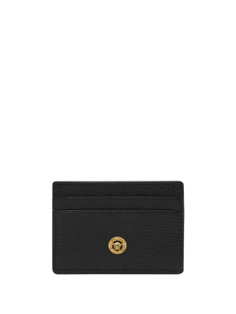 Versace Medusa Biggie leather card holder - Black von Versace