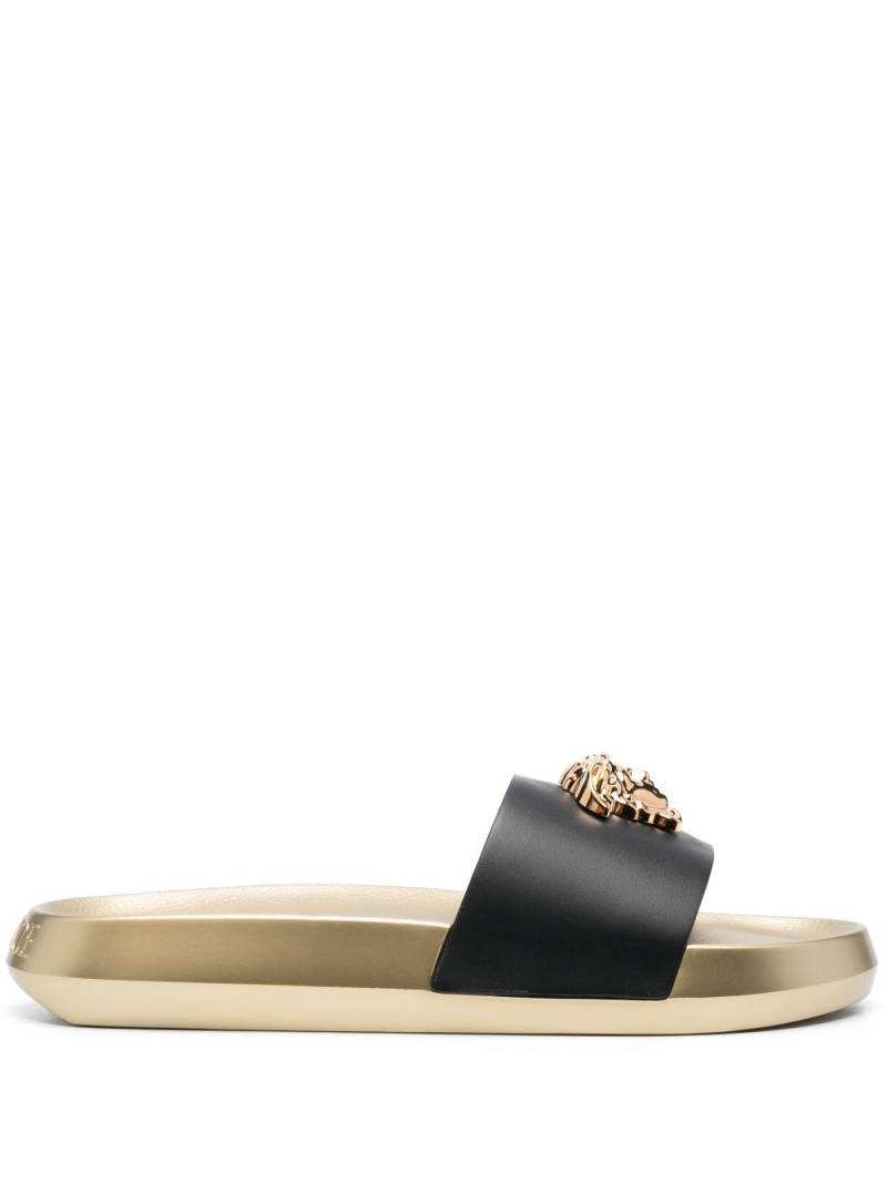 Versace La Medusa slides - Black von Versace