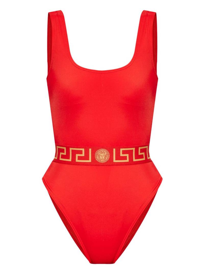 Versace Medusa scoop-neck swimsuit - Red von Versace