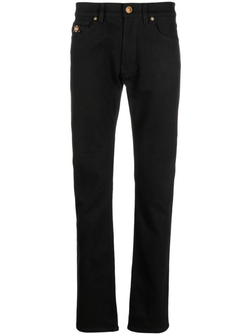 Versace mid-rise slim-fit jeans - Black von Versace