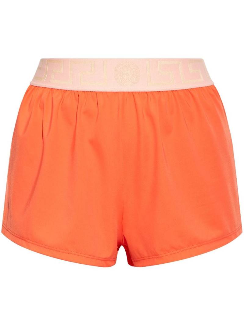 Versace Medusa-waistband swim shorts - Orange von Versace