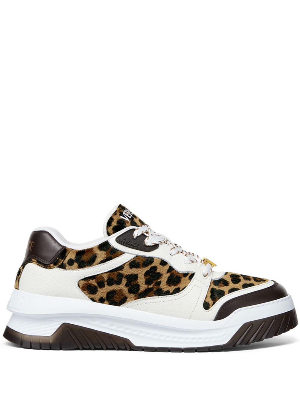 Versace Odissea leopard-print sneakers - White von Versace