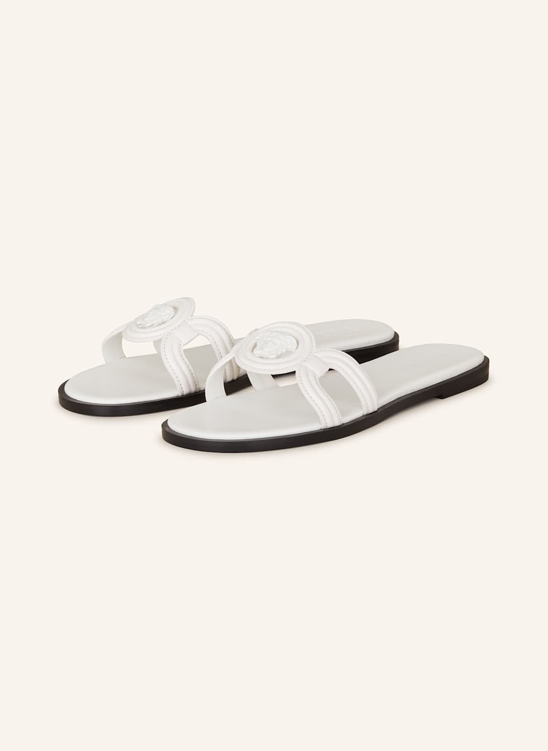 Versace Pantoletten La Medusa weiss Versace Pantoletten La Medusa weiss von Versace