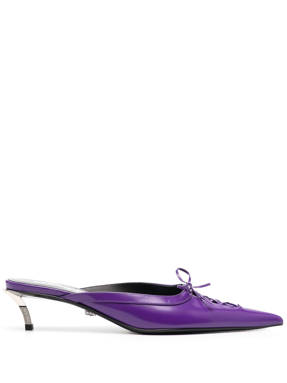 Versace Pin-Point 50mm mules - Purple von Versace