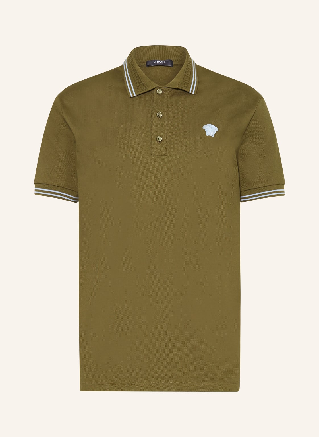 Versace Piqué-Poloshirt gruen von Versace