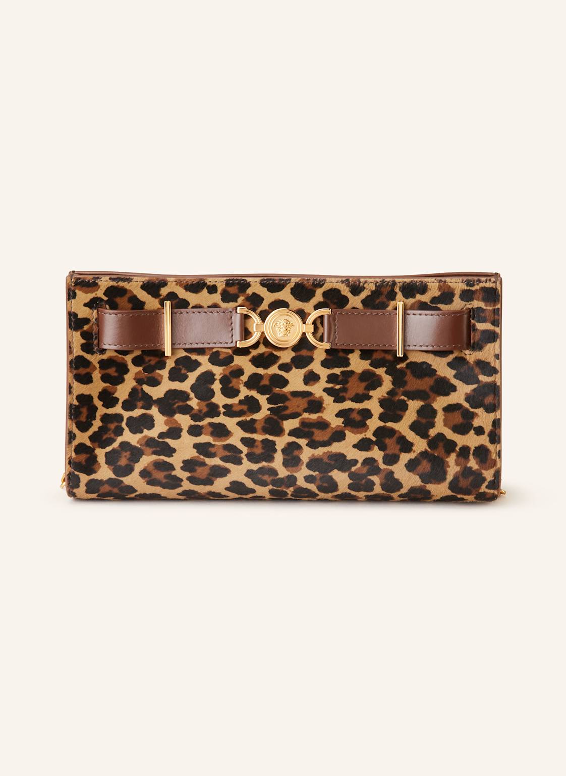 Versace Saffiano-Clutch braun von Versace