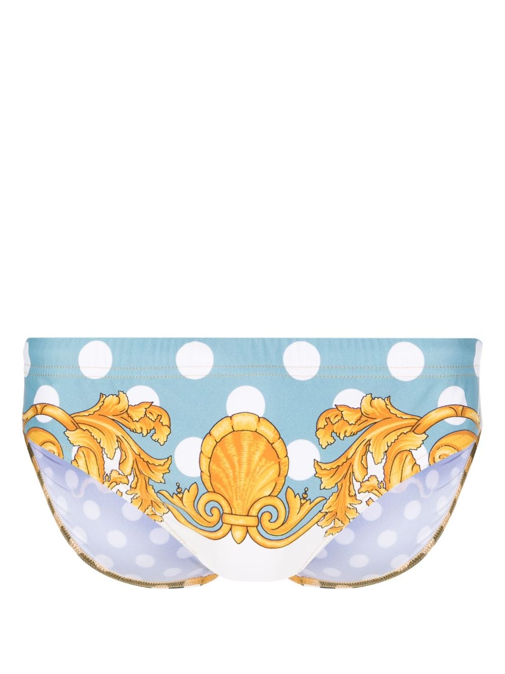 Versace Seashell Baroque swim briefs - Blue von Versace