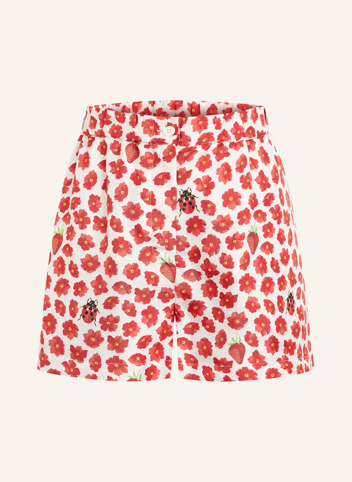 Versace Seidenshorts rot von Versace