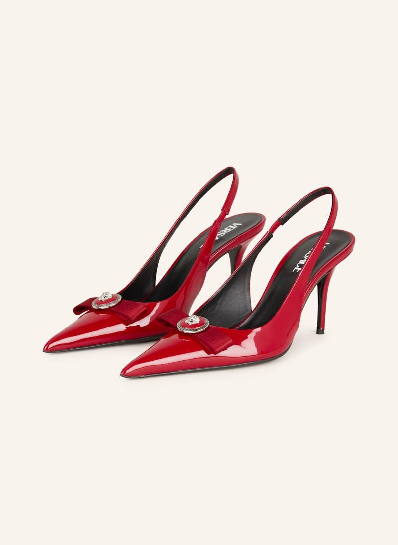 Versace Slingpumps Gianni Ribbon rot von Versace