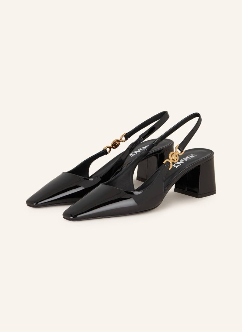 Versace Slingpumps schwarz von Versace