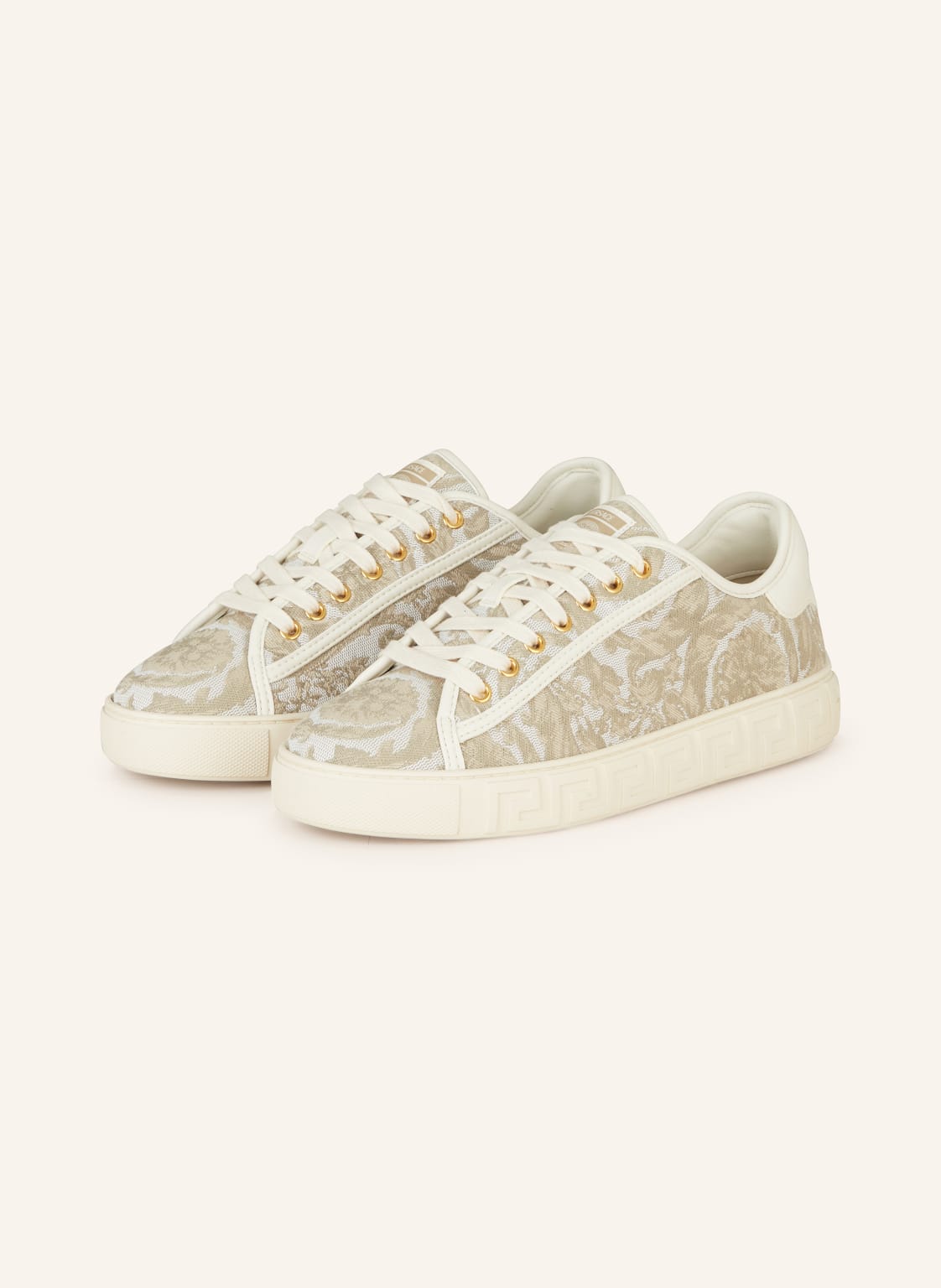 Versace Sneaker Barocco Greca beige von Versace