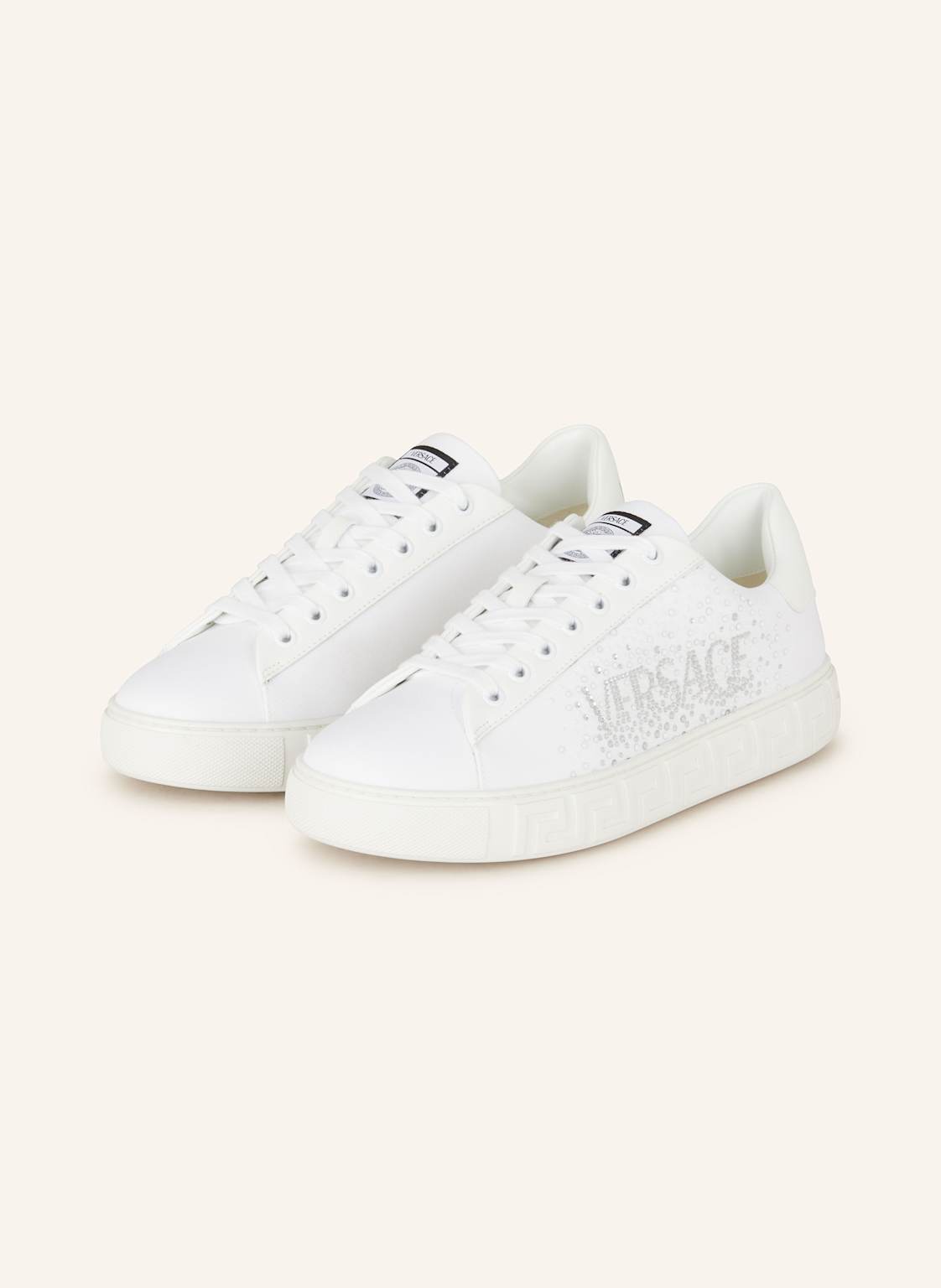 Versace Sneaker Greca Mit Schmucksteinen weiss Versace Sneaker Greca Mit Schmucksteinen weiss von Versace