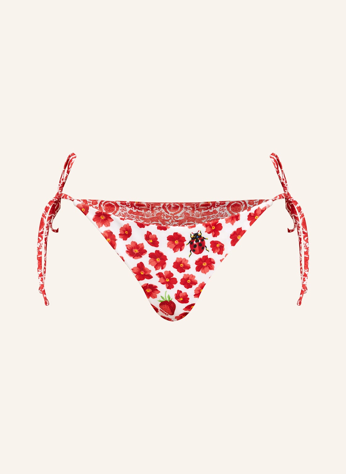 Versace Triangel-Bikini-Hose Zum Wenden rot Versace Triangel-Bikini-Hose Zum Wenden rot von Versace