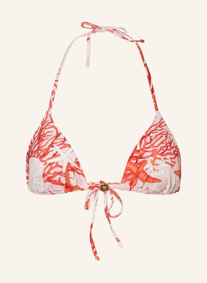 Versace Triangel-Bikini-Top Corals rosa von Versace