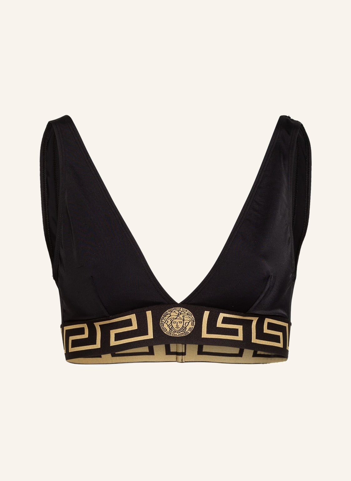 Versace Triangel-Bikini-Top schwarz von Versace