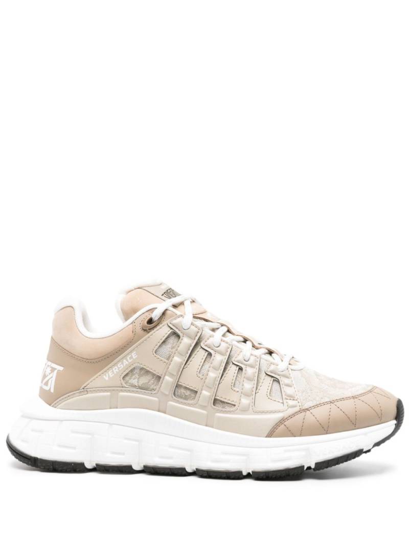 Versace Trigreca Barocco-jacquard sneakers - Neutrals von Versace