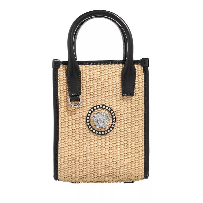 Versace Schultertasche - La Medusa Logo Tote - Gr. unisize - in Beige - für Damen von Versace