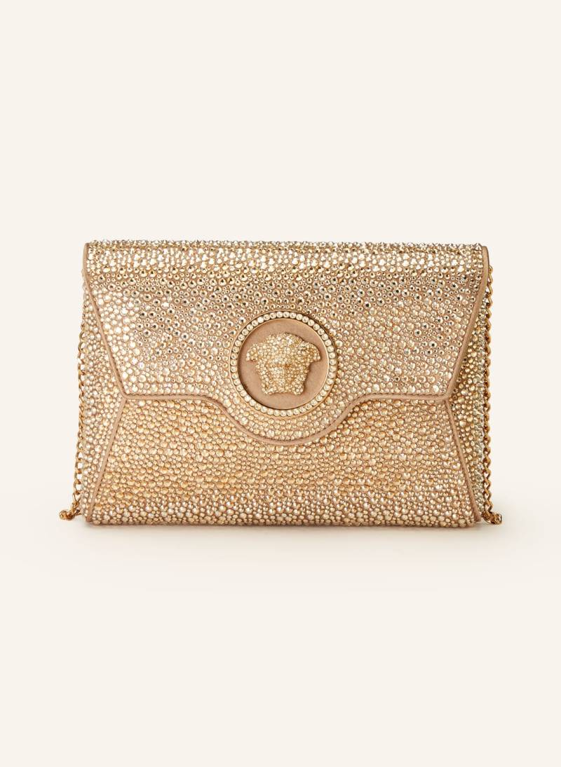 Versace Umhängetasche La Medusa Mit Schmucksteinen beige von Versace