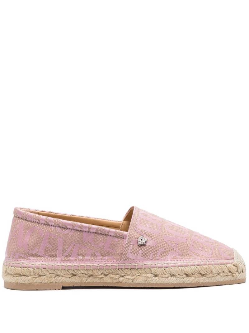 Versace Versace Allover leather espadrilles - Pink von Versace