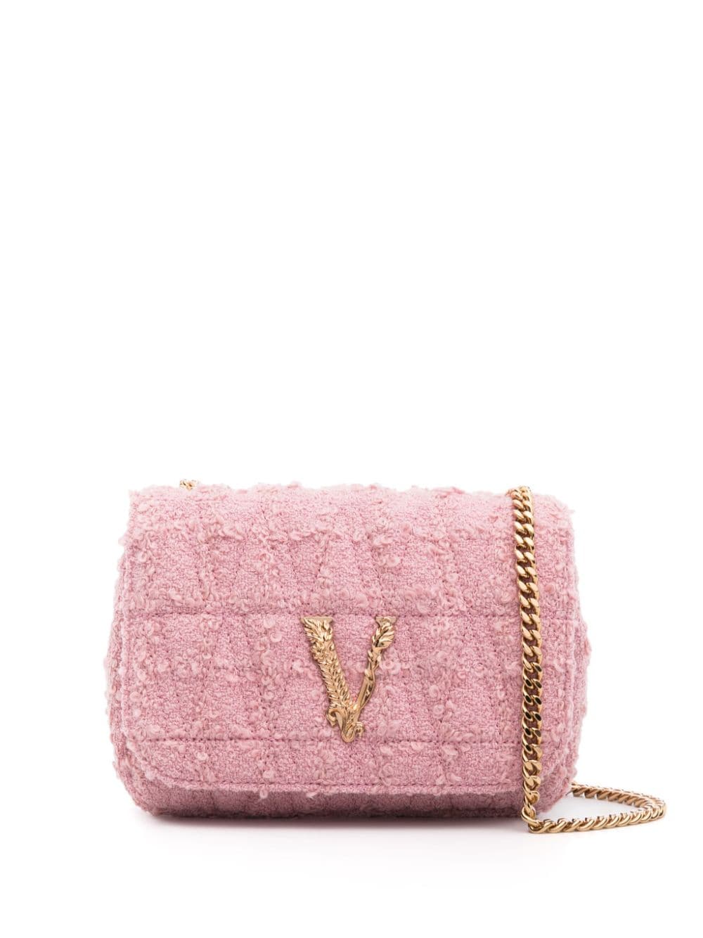 Versace Virtus matelassé crossbody bag - Pink von Versace