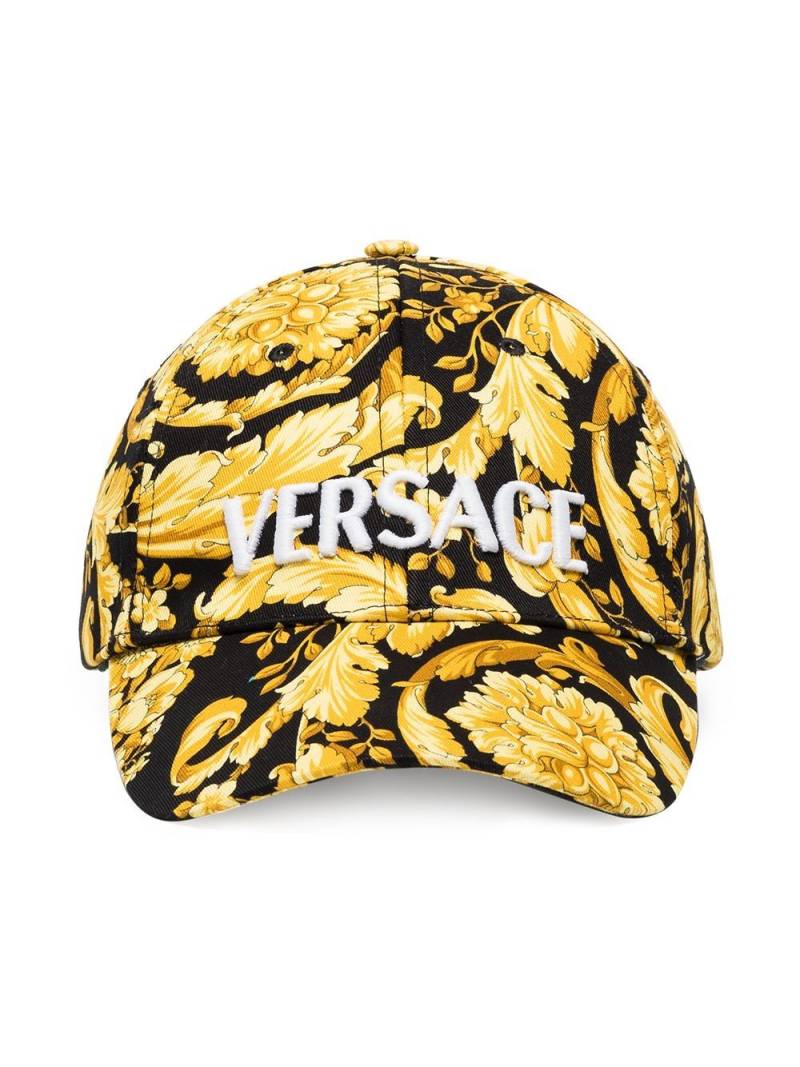 Versace Barocco embroidered baseball cap - Black von Versace