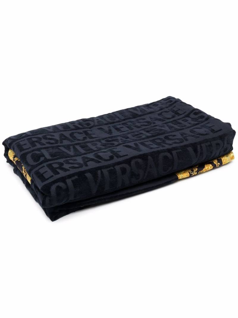 Versace I Love Baroque bath towel - Blue von Versace