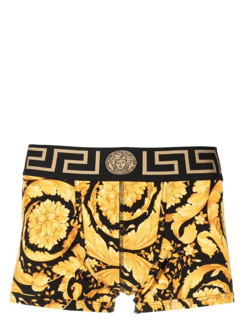 Versace baroque-print cotton boxer briefs - Gold von Versace