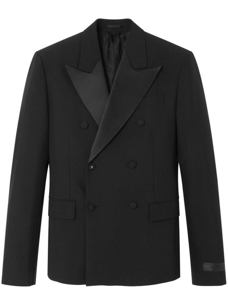 Versace double-breasted blazer - Black von Versace