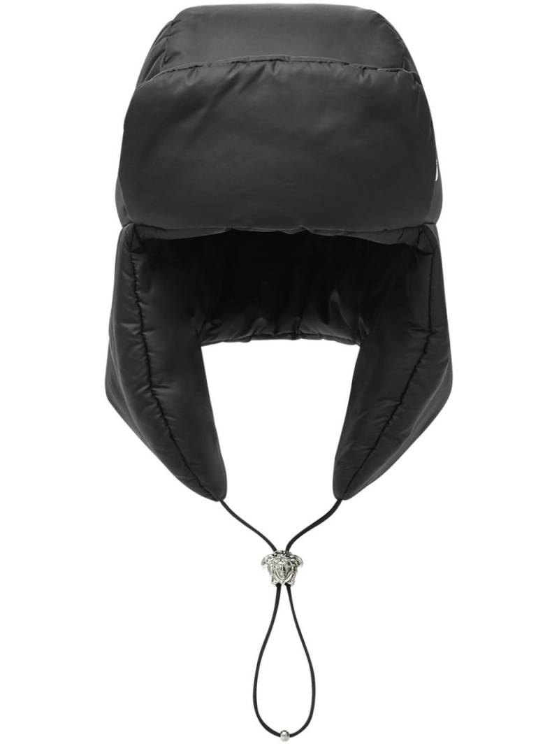 Versace drawstring-fastening padded ski hat - Black von Versace