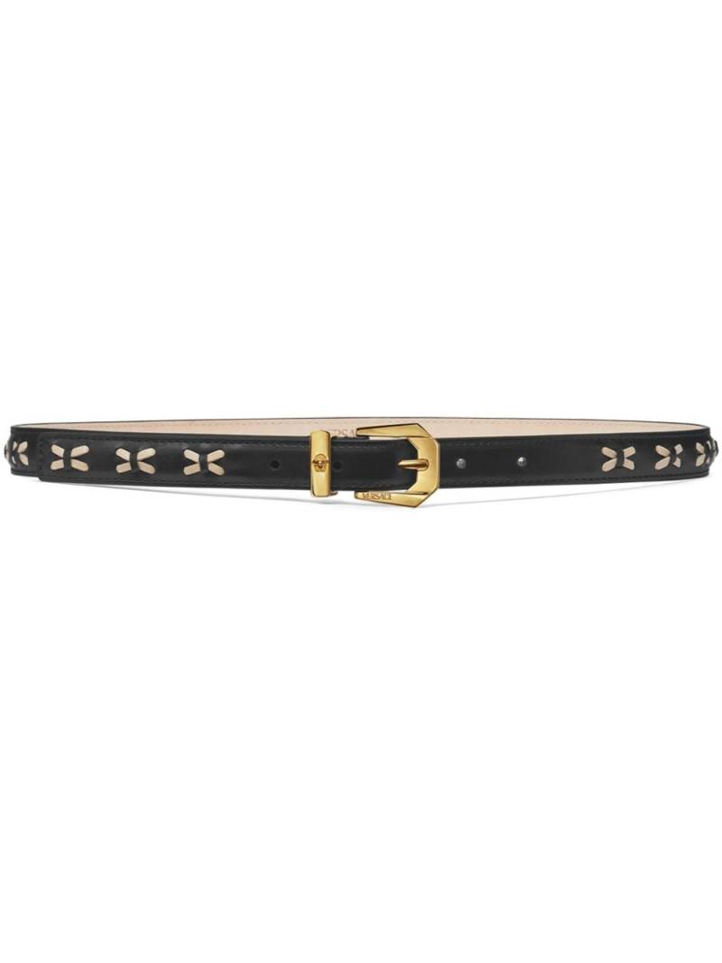 Versace Medusa Heritage leather belt - Black von Versace