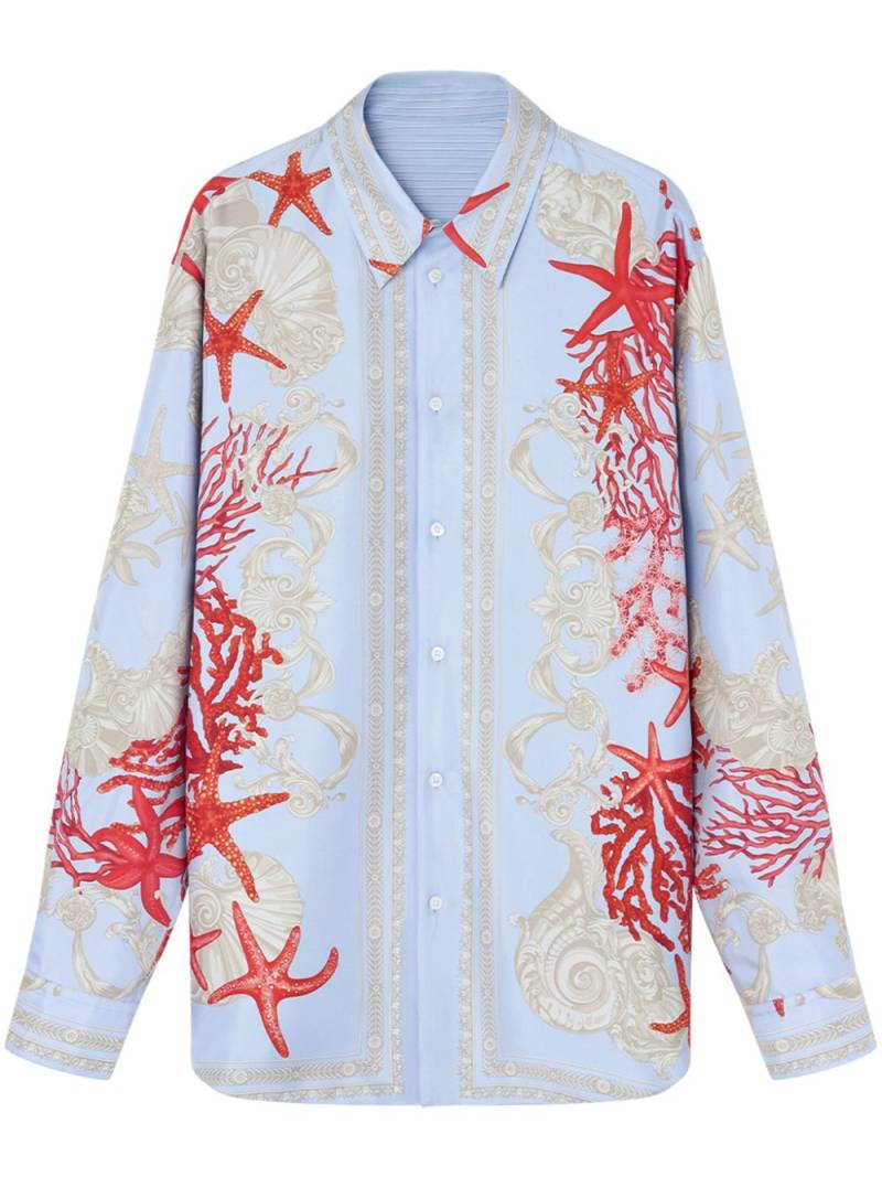 Versace Barocco Sea reversible shirt - Blue von Versace