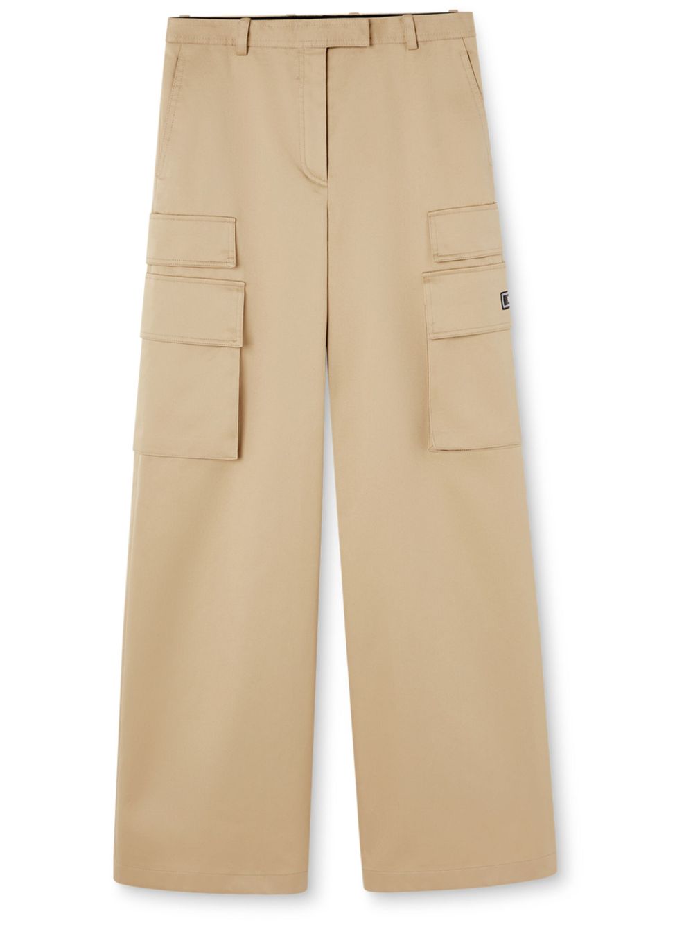 Versace high-waist wide-leg trousers - Neutrals von Versace