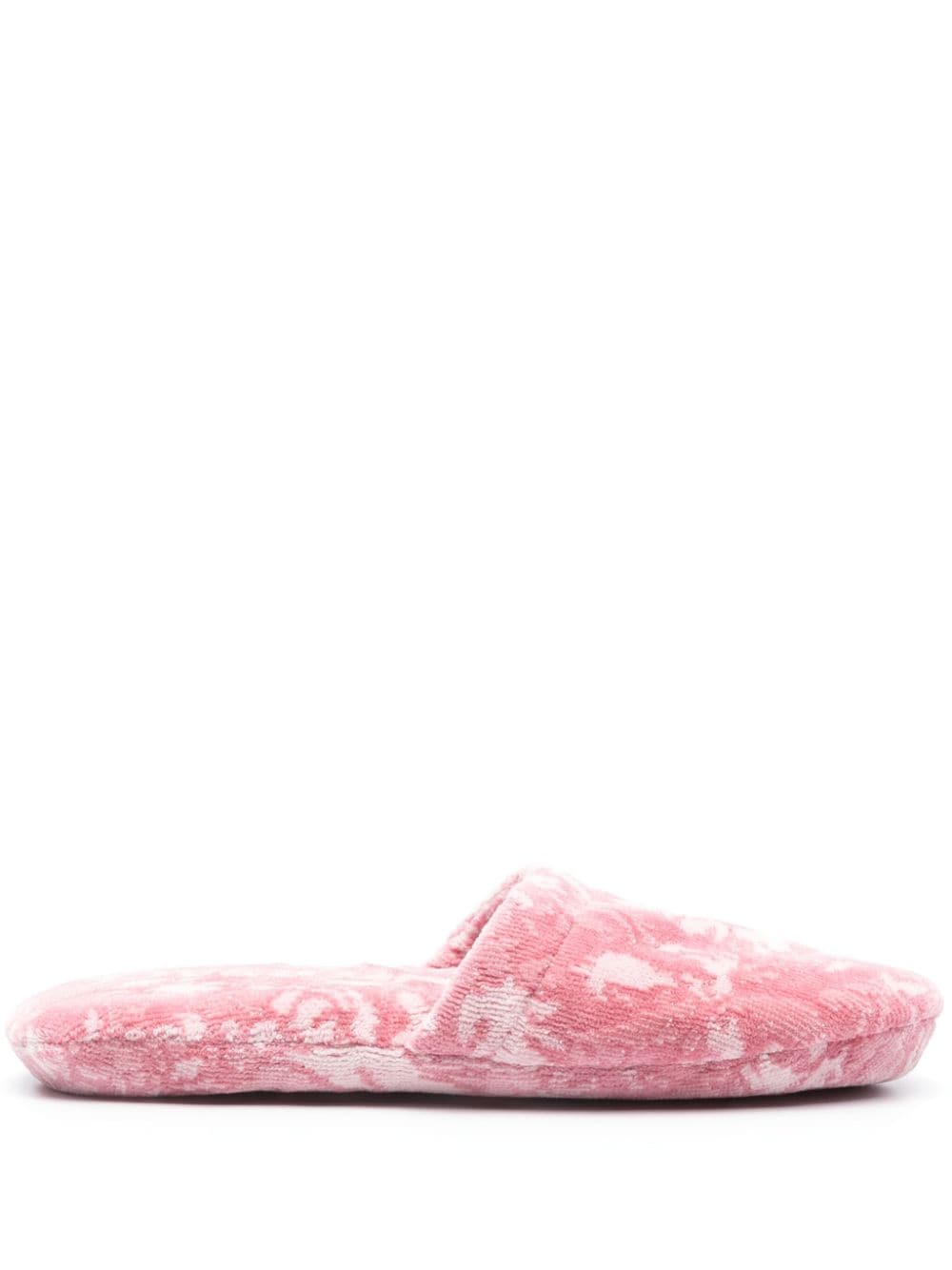 Versace jacquard cotton-blend slippers - Pink von Versace