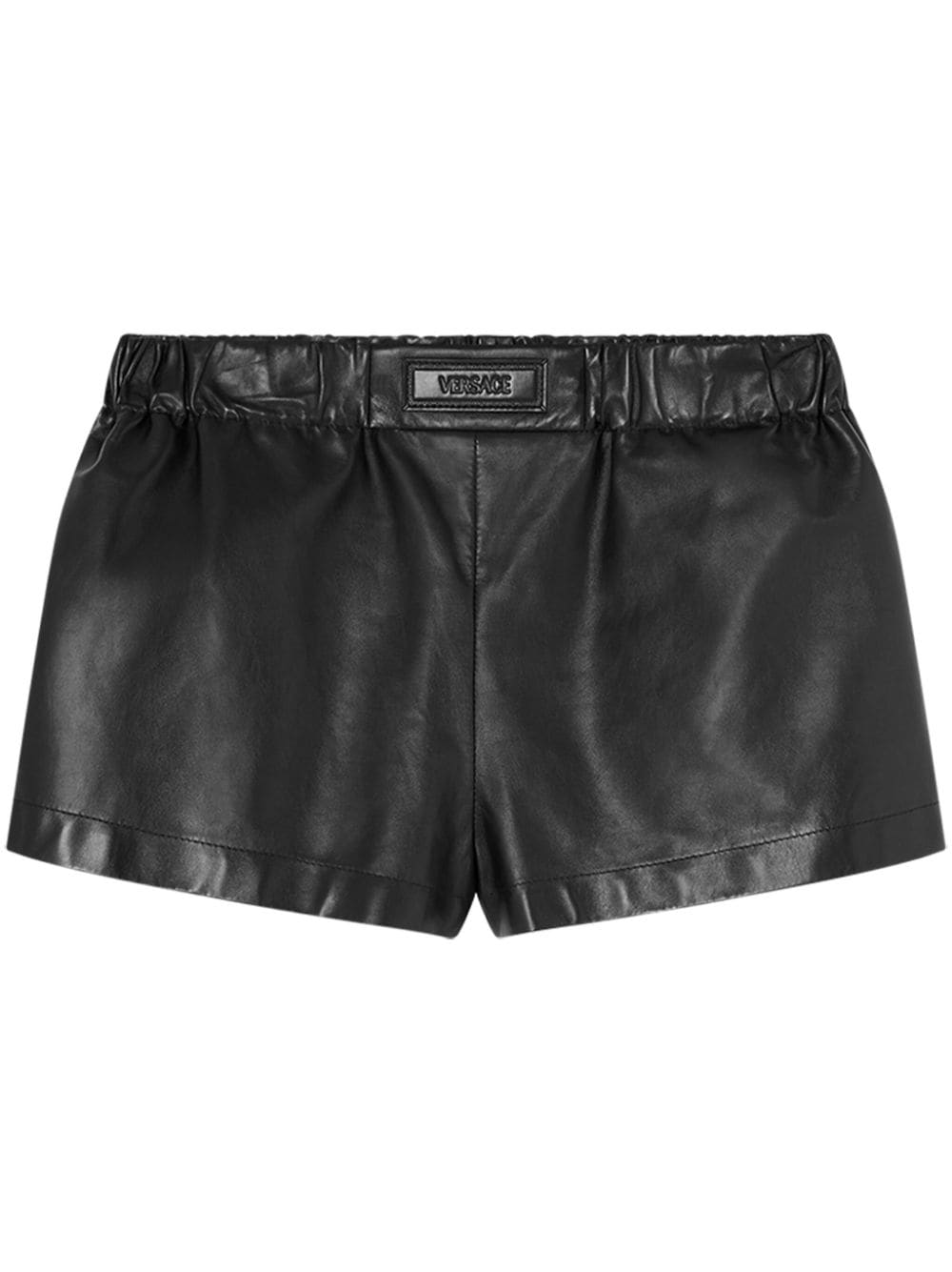 Versace leather boxer shorts - Black von Versace